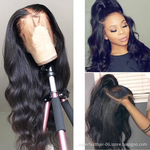 Factory price bone straight human hair lace wig human hair wigs